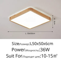 Plafonnier en bois massif avec protection contre la lumière bleue pour les yeux | Marco Lucetti