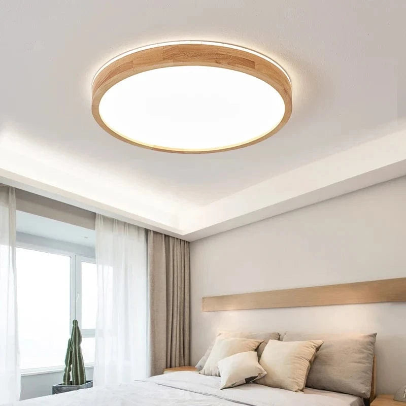 Plafonnier en bois massif avec protection contre la lumière bleue pour les yeux | Marco Lucetti