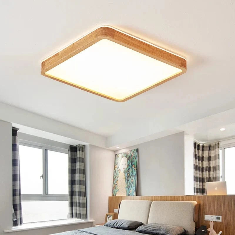 Plafonnier en bois massif avec protection contre la lumière bleue pour les yeux | Marco Lucetti