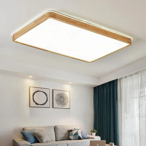 Plafonnier en bois massif avec protection contre la lumière bleue pour les yeux | Marco Lucetti