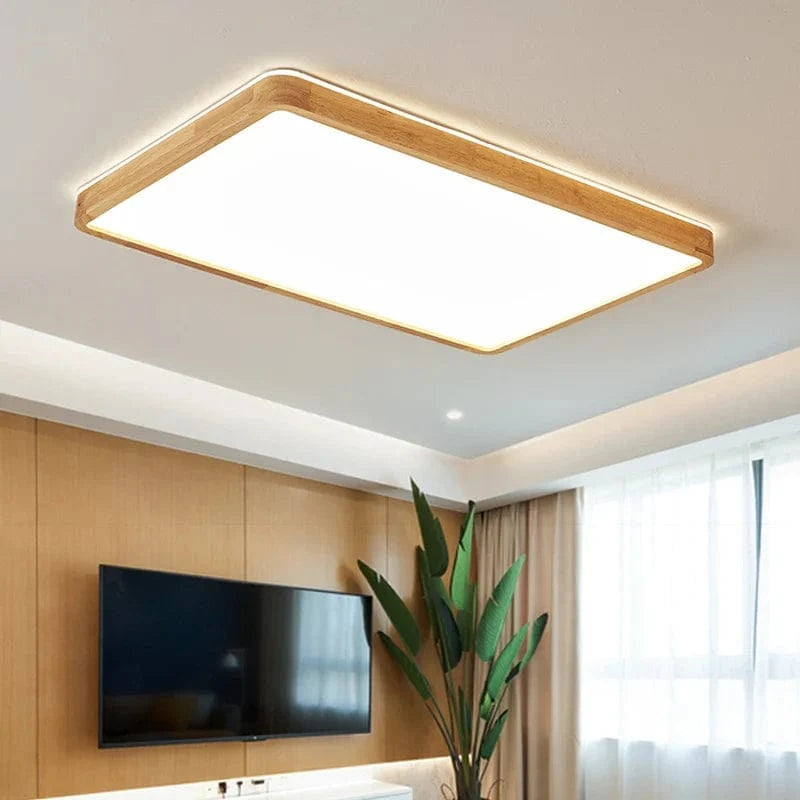 Plafonnier en bois massif avec protection contre la lumière bleue pour les yeux | Marco Lucetti