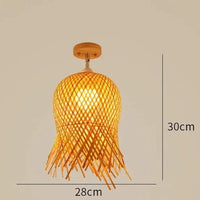 Plafonnier en bois naturel en bambou - Éclairage Déco - Collection Nature Bohème | Marco Lucetti D