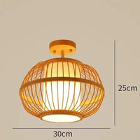 Plafonnier en bois naturel en bambou - Éclairage Déco - Collection Nature Bohème | Marco Lucetti E