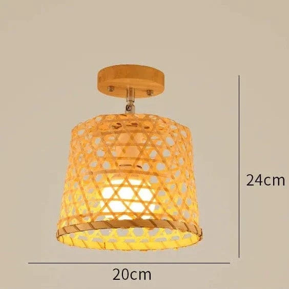 Plafonnier en bois naturel en bambou - Éclairage Déco - Collection Nature Bohème | Marco Lucetti UN