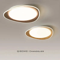 Plafonnier en bois véritable avec lumières LED pour salon, chambre ou cuisine | Marco Lucetti