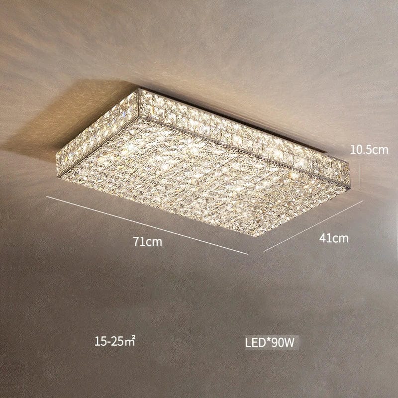 Plafonnier en cristal design moderne: lumière décorative de qualité | Marco Lucetti L 71CM