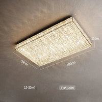 Plafonnier en cristal design moderne: lumière décorative de qualité | Marco Lucetti L100CM