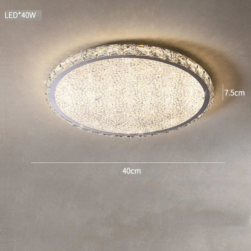 Plafonnier en cristal design moderne: lumière décorative de qualité | Marco Lucetti R40CM