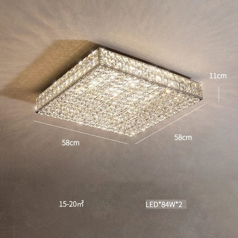 Plafonnier en cristal design moderne: lumière décorative de qualité | Marco Lucetti S 58CM