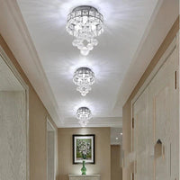 Plafonnier en cristal LED suspendu moderne - Finition chromée | Marco Lucetti