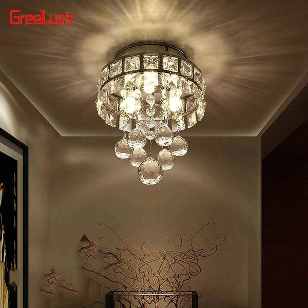 Plafonnier en cristal LED suspendu moderne - Finition chromée | Marco Lucetti