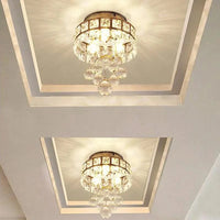 Plafonnier en cristal LED suspendu moderne - Finition chromée | Marco Lucetti