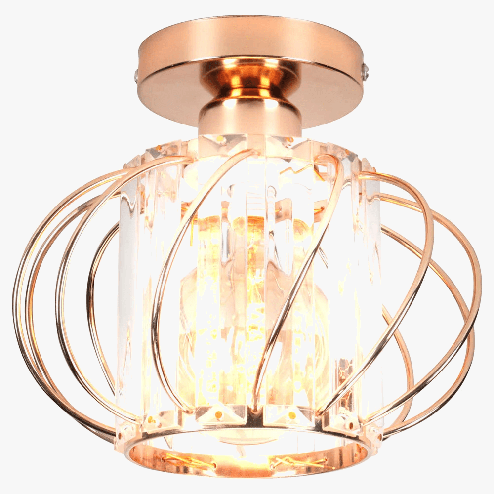 Plafonnier en cristal Mini fer rond - Design moderne pour votre intérieur | Marco Lucetti