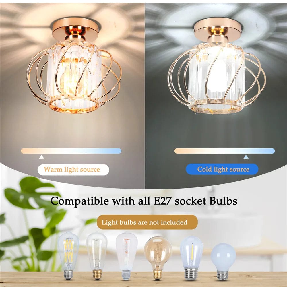 Plafonnier en cristal Mini fer rond - Design moderne pour votre intérieur | Marco Lucetti