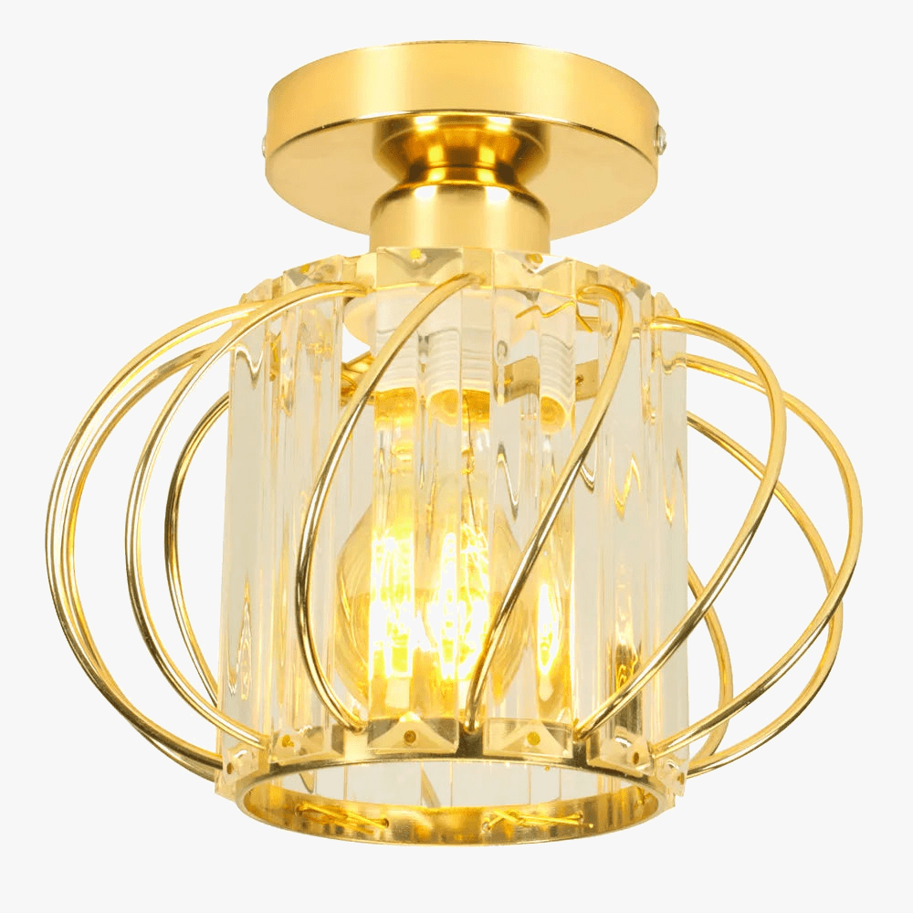 Plafonnier en cristal Mini fer rond - Design moderne pour votre intérieur | Marco Lucetti