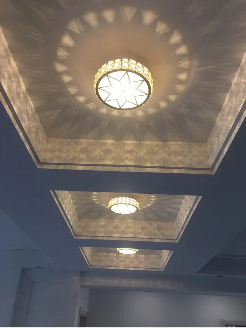 Plafonnier en cristal moderne pour salon, couloir, chambre, escaliers, vestibule, balcon et allée | Marco Lucetti