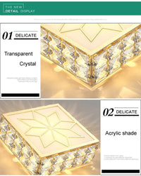 Plafonnier en cristal moderne pour salon, couloir, chambre, escaliers, vestibule, balcon et allée | Marco Lucetti