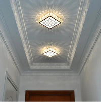 Plafonnier en cristal moderne pour salon, couloir, chambre, escaliers, vestibule, balcon et allée | Marco Lucetti