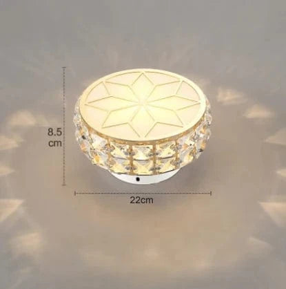 Plafonnier en cristal moderne pour salon, couloir, chambre, escaliers, vestibule, balcon et allée | Marco Lucetti Style rond