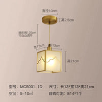 Plafonnier en cuivre style Chinois moderne pour café-bar oriental | Marco Lucetti Plafonnier