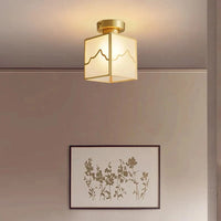 Plafonnier en cuivre style Chinois moderne pour café-bar oriental | Marco Lucetti Plafonnier