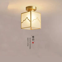 Plafonnier en cuivre style Chinois moderne pour café-bar oriental | Marco Lucetti Plafonnier