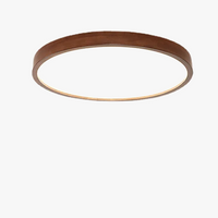 Lustre nordique en bois massif - Plafonnier Ultra-mince en noyer chinois