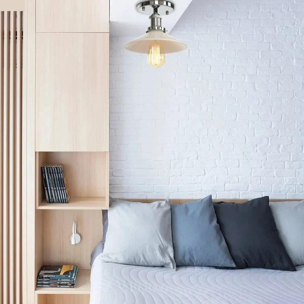 Plafonnier en verre clair pour illuminer votre allée, balcon, café ou restaurant | Marco Lucetti