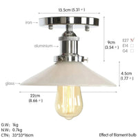 Plafonnier en verre clair pour illuminer votre allée, balcon, café ou restaurant | Marco Lucetti G / Lumière chaude LED