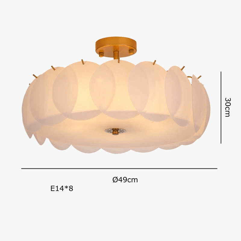 Plafonnier en verre dépoli pour une décoration lumineuse | Marco Lucetti