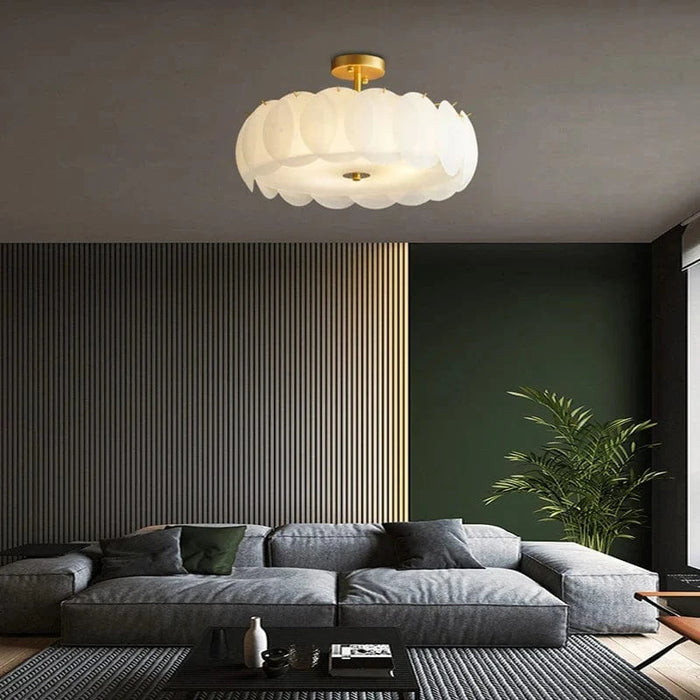 Plafonnier en verre dépoli pour une décoration lumineuse | Marco Lucetti