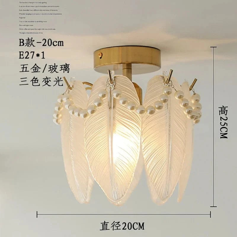 Plafonnier en verre italien chic | Marco Lucetti Type B 20 cm / Lumière trichromatique