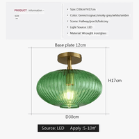 Plafonnier en verre LED nordique pour salle de bain, salon et chambre | Marco Lucetti