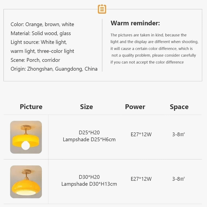 Plafonnier en verre médiéval orange  | Marco Lucetti