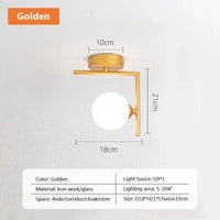 Plafonnier en verre nordique moderne et créatif | Marco Lucetti A-Or / Blanc chaud