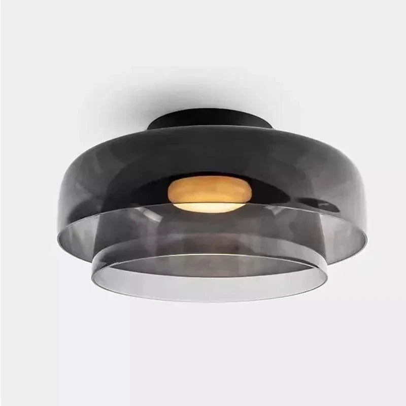 Plafonnier en verre nordique pour une ambiance médiévale dans la chambre à coucher ou la salle à manger. | Marco Lucetti