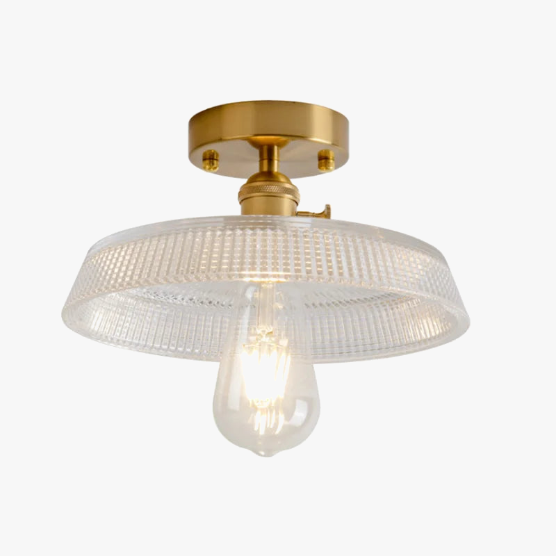 Plafonnier Nordique Rétro Loft Vintage Moderne - Abat-jour en Verre