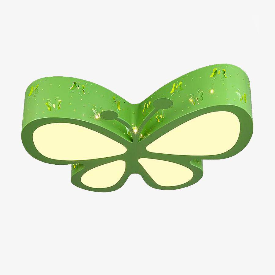 Plafonnier Enfant Papillon Vert