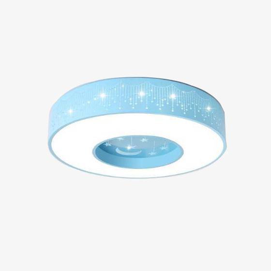 Plafonnier Enfant LED "Starry Night" | Marco Lucetti Bleu / Naturelle