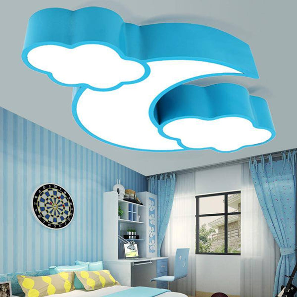 Plafonnier Enfant Lune et Nuage Personnalisable | Marco Lucetti