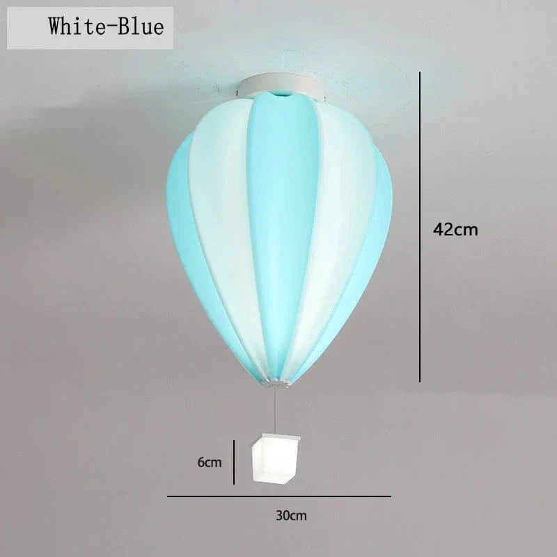 Plafonnier Enfants Ballon Air LED Smart Control | Marco Lucetti Blanc et bleu / 3 Température de couleur
