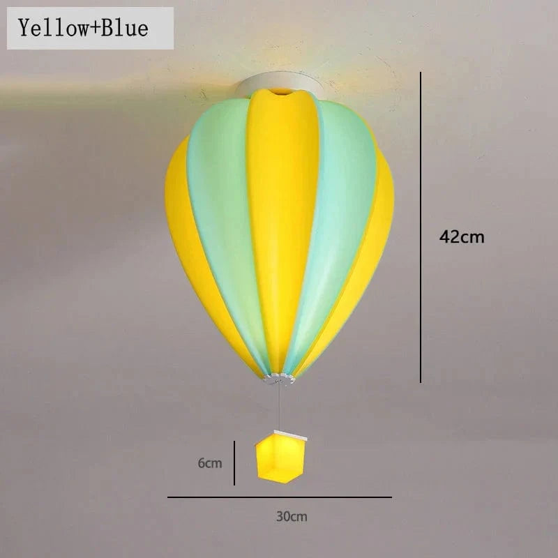 Plafonnier Enfants Ballon Air LED Smart Control | Marco Lucetti Jaune et bleu / 3 Température de couleur