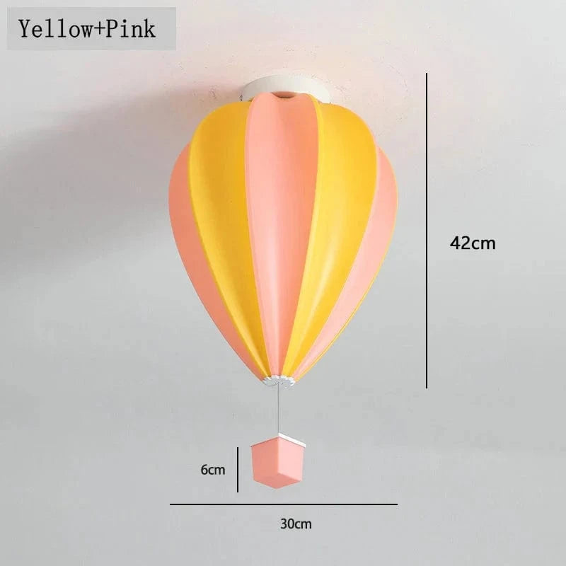 Plafonnier Enfants Ballon Air LED Smart Control | Marco Lucetti Jaune et rose / 3 Température de couleur