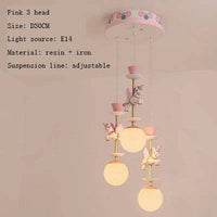 Plafonnier Enfants Manège Chevaux | Marco Lucetti 3 chevaux roses