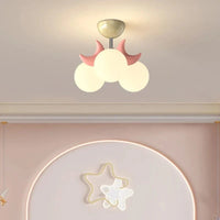 Plafonnier Enfants Roses LED Lune Mignonne - Chambre Princesse Romantique | Marco Lucetti