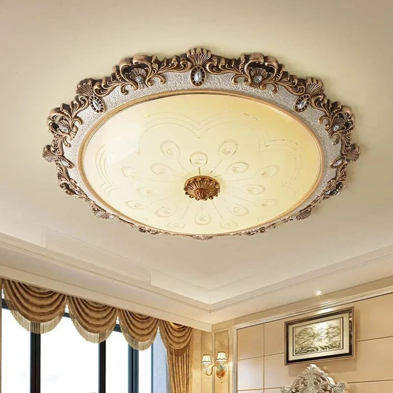 Plafonnier Européen de Luxe LED pour Chambre, Salon et Autres Espaces - Style Rétro | Marco Lucetti