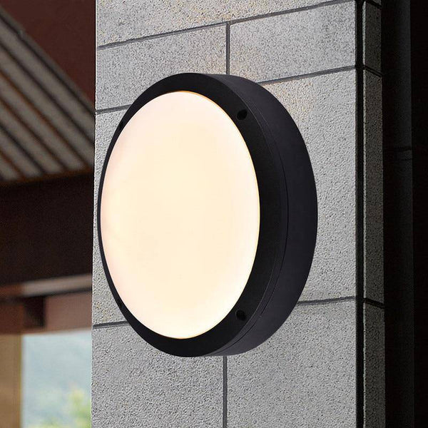 Plafonnier extérieur LED noir Flat (différentes tailles) | Marco Lucetti
