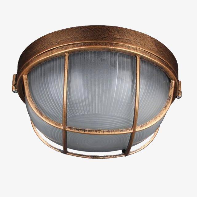 Plafonnier Vintage LED Extérieur, Forme Ronde