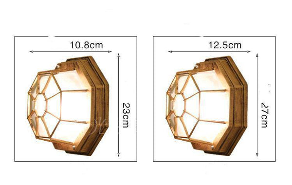 Plafonnier extérieur LED vintage octogonal | Marco Lucetti