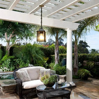 Plafonnier extérieur noir élégant avec abat-jour en verre transparent | Marco Lucetti